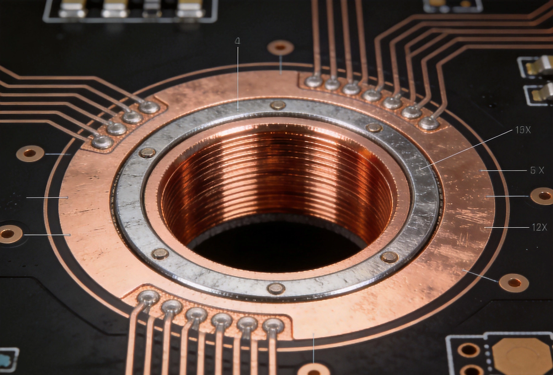 High Current PCB Annular Rings: Minimum Size vs. Reinforced Size